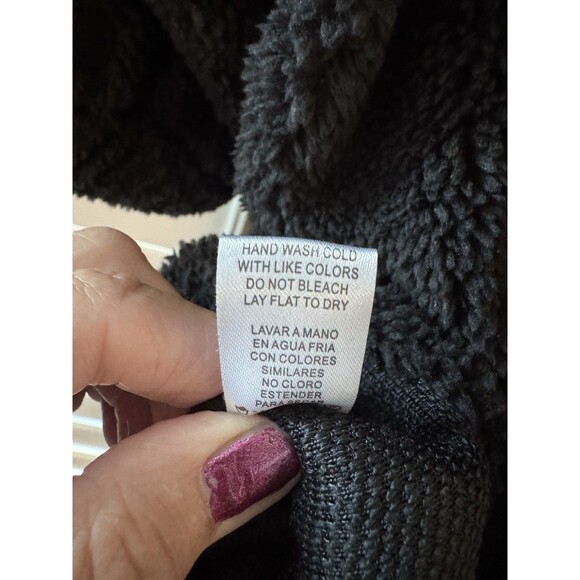 NEW Culture Code Girl’s Black Fleece Top XL Short Sleeve - Picture 4 of 8